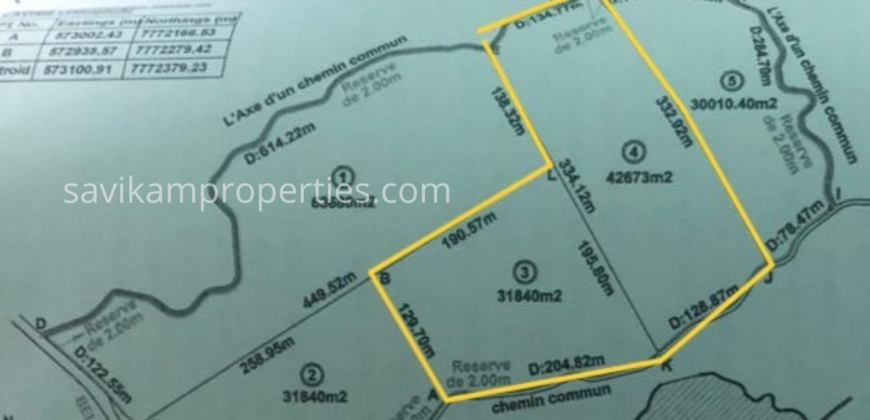 Prime Agricultural Land for Sale in Laventure, Flacq