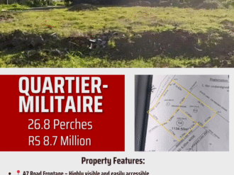Prime Land for Sale – Quartier Militaire MORC LES RESIDENCES PETIT BOIS